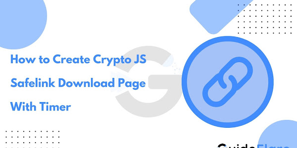 How to create crypto js safelink download page with timer