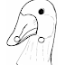 máscara de pato para imprimir y colorear