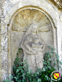 SAINT-OUEN-LES-PAREY (88) - Statue de Sainte-Ode (XVIIIe siècle)