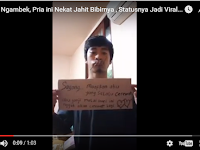 Pacar Ngambek Cowok Ini Jahit Mulutnya, Bukan Mendapat Perhatian Justru Dibully Ribuan Netizen