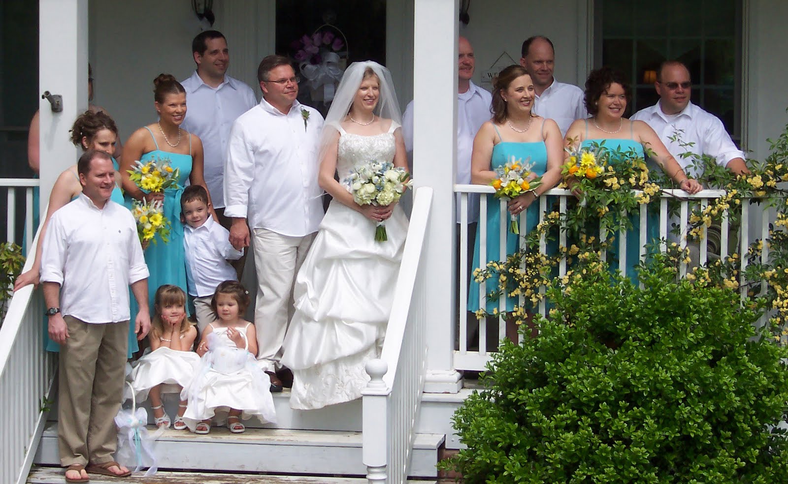 outside weddings on a deck