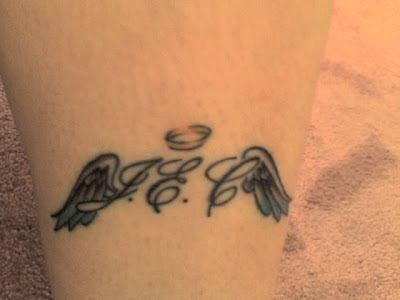 small angel wing tattoo. small angel wings tattoo