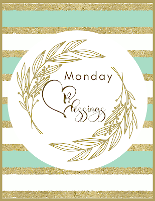 Monday Blessings - Free Printable Artwork To Frame - Mint Gold Theme - 10 Image Pictures