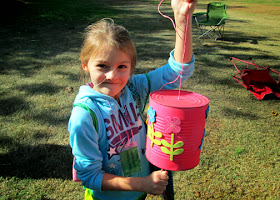 The fall camporee was jammed packed with fun activities. Tessa crafted this dinner bell, assembled SWAPS, took a nature hike, roasted marshmallows and even created a little STEM car for a derby.