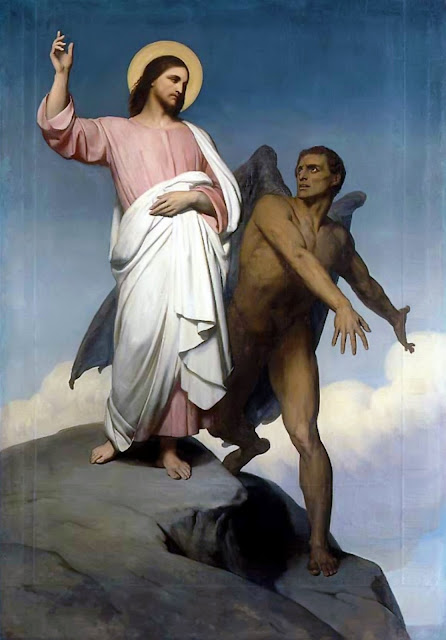 Люцифер, изображенный в «Искушении Христа»