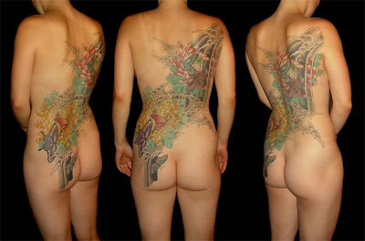 sexy tattoo, back tattoo