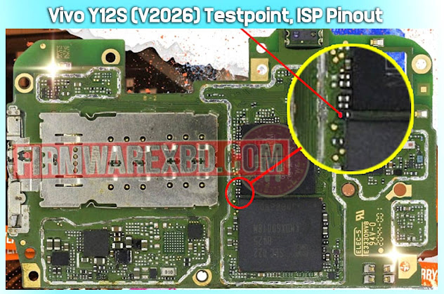 Vivo Y12S (V2026) Test Point | ISP Pinout