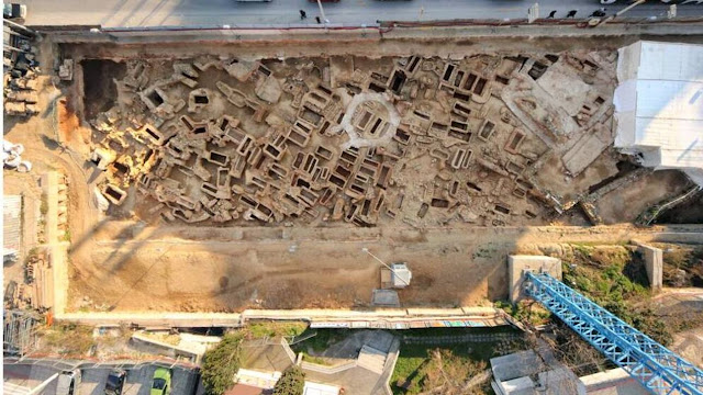 Εντυπωσιακές εικόνες από τις ανασκαφές στο Μετρό Θεσσαλονίκης