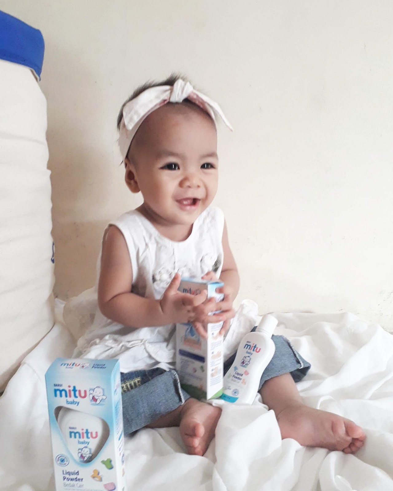 Bedakan Aman Dengan Bedak Cair Mitu Baby Liquid Powder Duniaeni