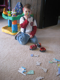 puzzles in the play room