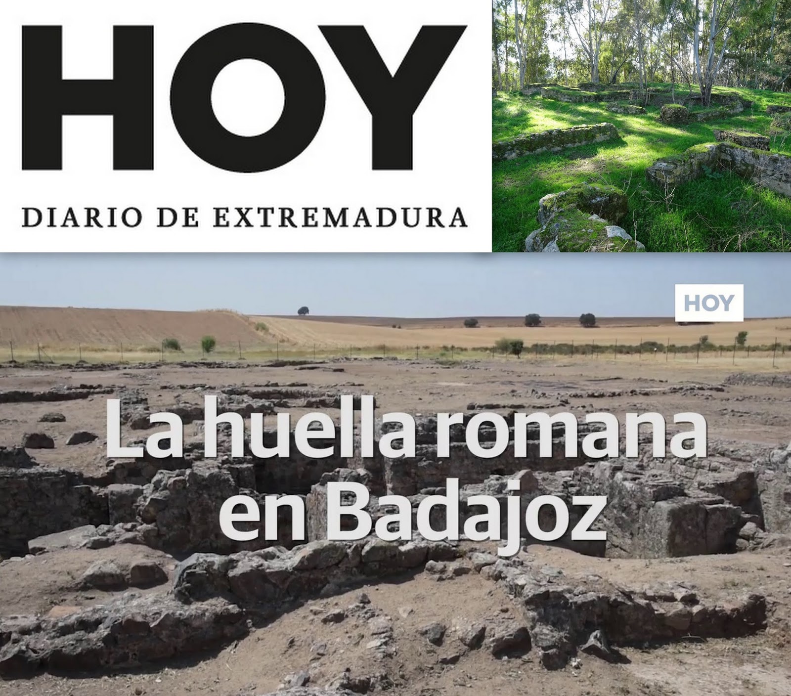 La huella romana en Badajoz, del diario HOY