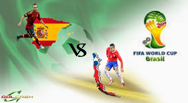  Prediksi Skor Spanyol Vs Chile 19 Juni 2014