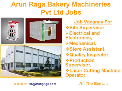 Arun Raga Bakery Machineries Pvt Ltd Jobs