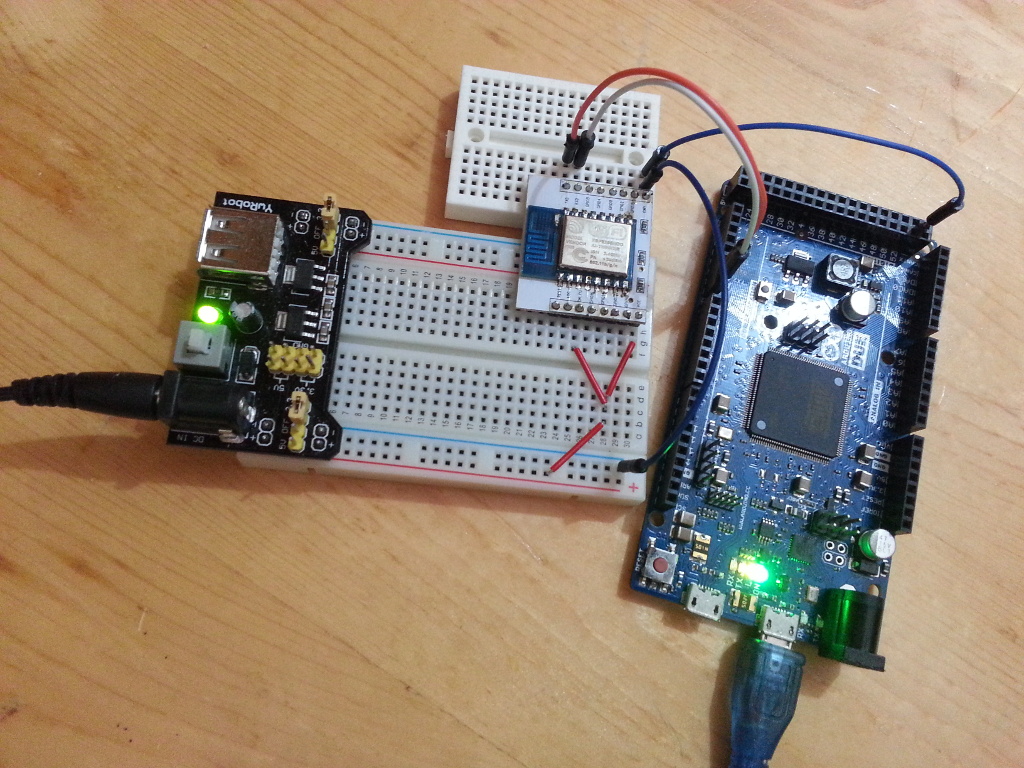 Arduino-er: Arduino Due + ESP8266: Web Control LED