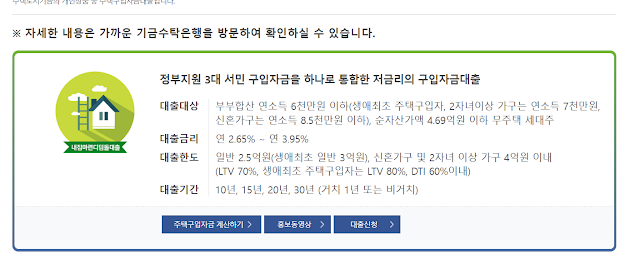 신생아 특례 대출  자격조건, 지원 내용