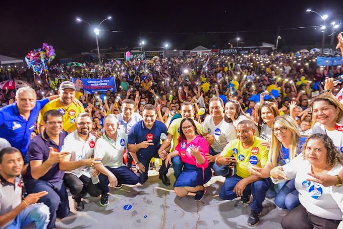 Fotos: multidão participa do  Lançamento da Pré-Candidatura a Deputado Estadual, de Aluizio Santos.       
