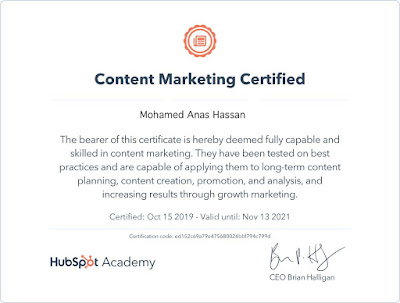 content marketing hubspot academy