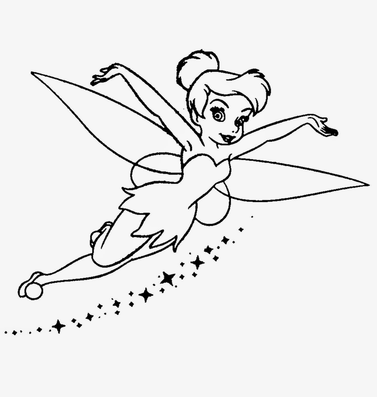 tinkerbell coloring pages and clip art