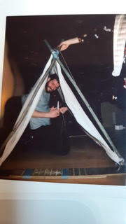 Polaroid of Jack Furness taken on the set of 'Where the Wild Things are' at the Mariinsky Concert Hall, St Petersburg