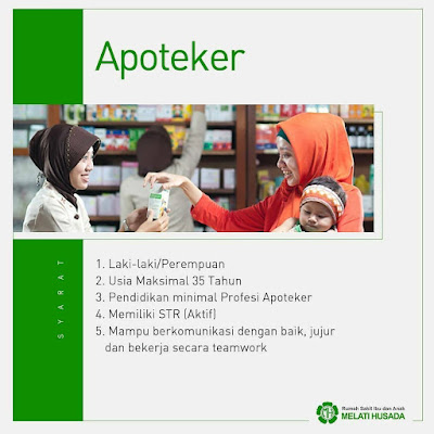 Lowongan Apoteker RSIA Melati Husada Malang