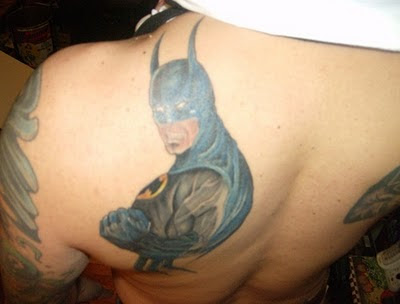 Batman Tattoos in back 