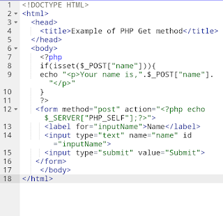 PHP post method