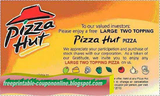 Free Printable Pizza Hut Coupons