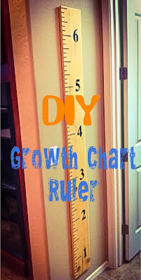 DIY Growth Chart Ruler for $15- Alohamora http://alohamoraopenabook.blogspot.com/