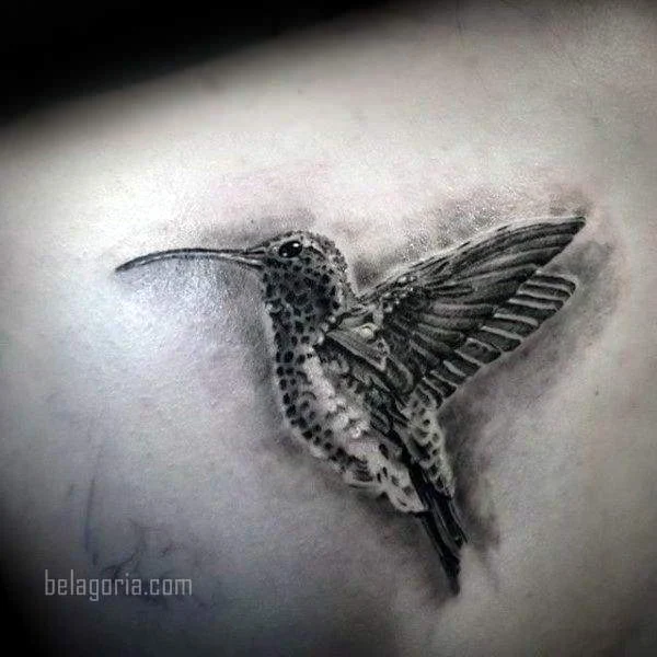 imagen del Tatuaje de un Colibrí