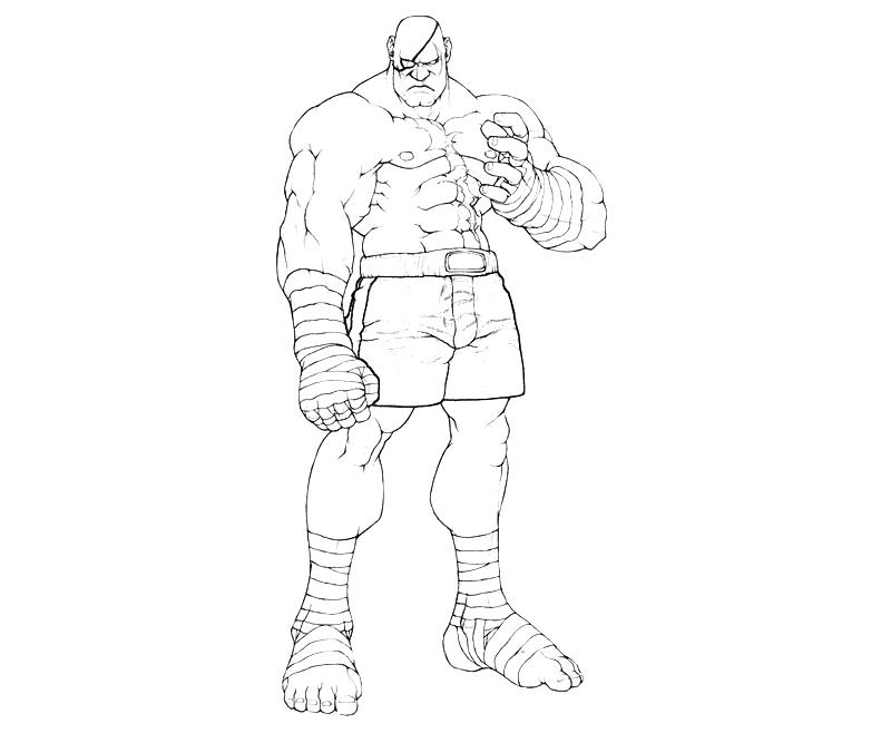 street-fighter-sagat-character-coloring-pages