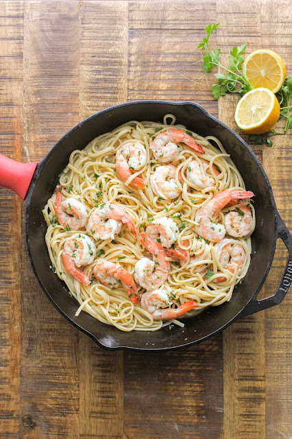 Shrimp Scampi with Linguine | The Chef Next Door