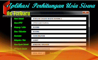 Download Aplikasi Hitung Umur Siswa Otomatis Format Excel Gratis