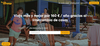 Imagen de la web de Home Exchange.