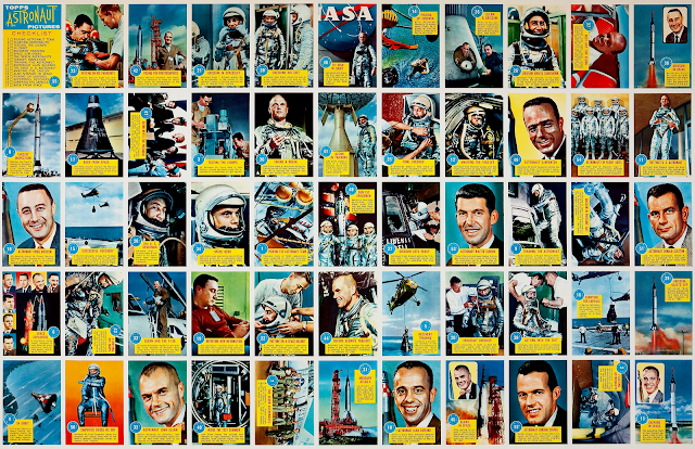 1963 Topps : Astronaut Pictures with Gum