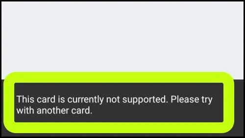 Fix This Card is Currently Not Supported Problem Solved PhonePe