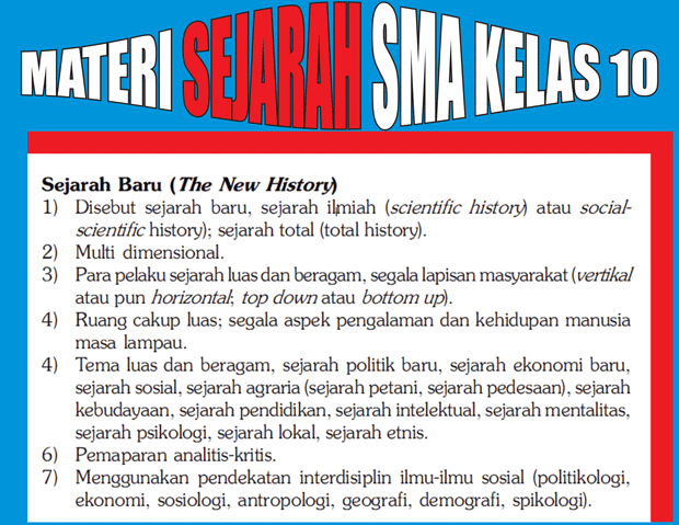  Masih berlanjut mengenai materi pelajaran Sekolah Menengan Atas kelas X yang sebelumnya telah aku bagikan  Materi Sejarah Kelas 10 Sekolah Menengan Atas Semester 1/2 Lengkap