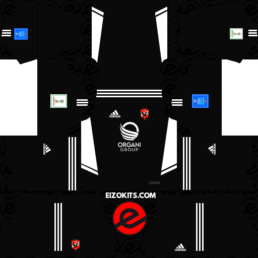 Kit Dream League Soccer 2023 Al Ahly DLS Kits 2023-2024 Adidas (Away)