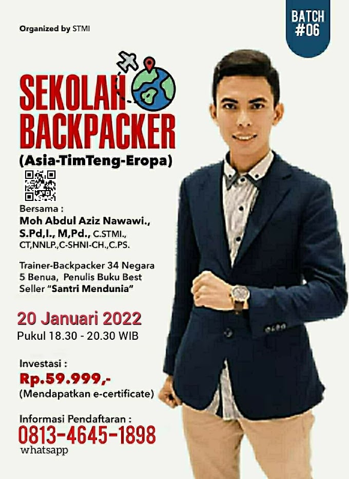 Certified Sekolah Backpacker Batch 6