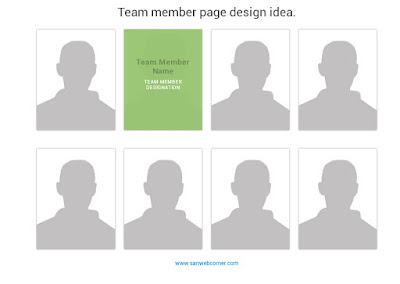 Our Team Page Design idea