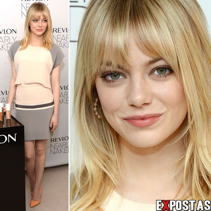 Emma Stone: Revlon's Nearly Naked Makeup Launch em New York - 05 de Dezembro de 2012