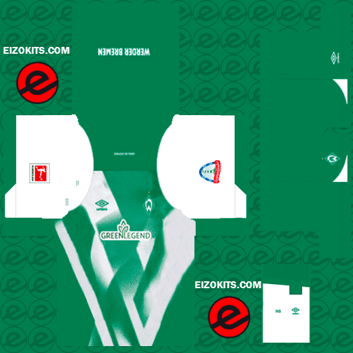 Werder Bremen Kits 2022-2023 Umbro - Pro League Soccer 2023 (Home)