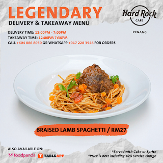 Hard Rock Cafe Penang Food Takeaway Delivery