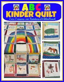 photo of: ABC Kindergarten Quilt of Children's Art via RainbowsWithinReach