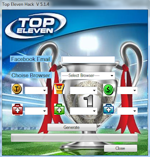 Top Eleven Tokens Hack terbaru 2013