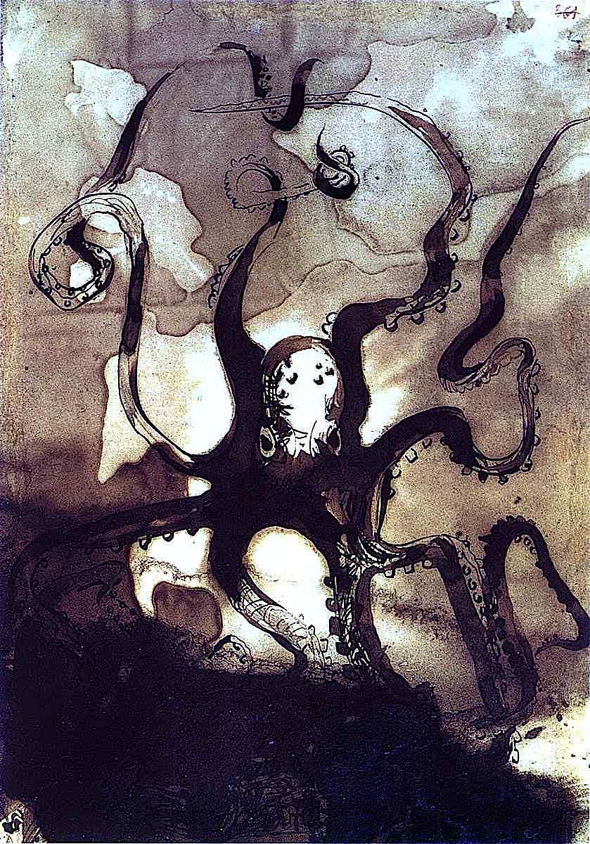 Victor Hugo, an octopus