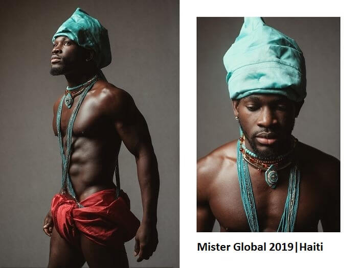 Impressive Pictures Of Mister Global Contestants Dressed In Their National Costumes, Resembling Video Game Bosses
