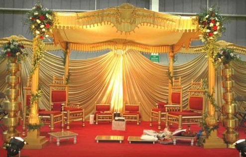 Wedding Wallpaper Backgrounds on Wedding Stage Decoration Golden Wedding Stage