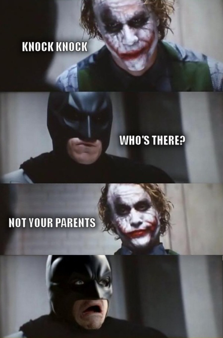 Joker - Batman - Knock Knock - Who's There