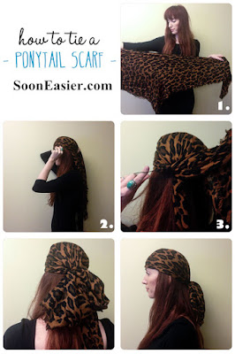 Tips for tie Ponytail Scarf you can master in no time