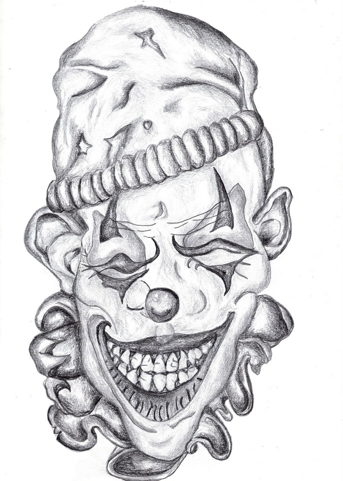 Creepy Clown Coloring Pages 4